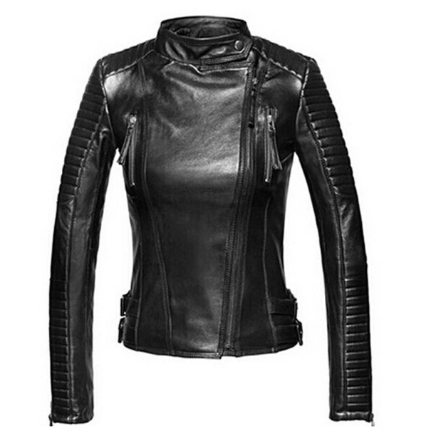 Dames imitatie leren jas P2034 S