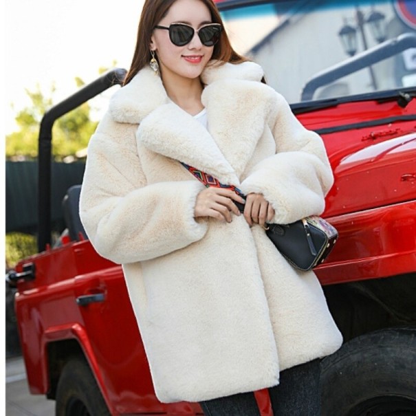 Dames imitatiebontjas P1532 crème XS