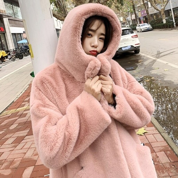 Dames imitatiebontjas P1719 roze XL