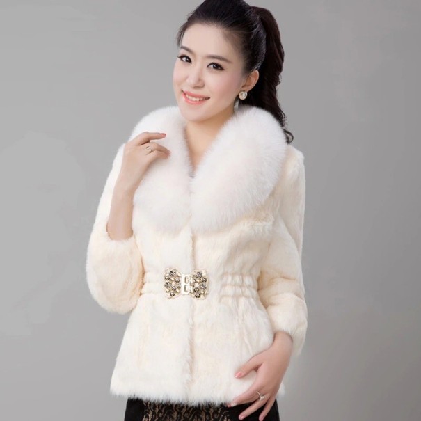 Dames imitatiebontjas P2511 crème XS