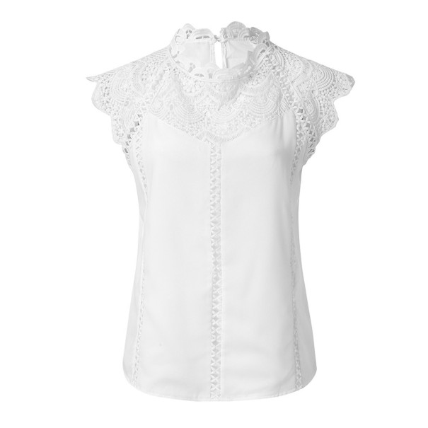Dames kanten blouse Manuela wit S