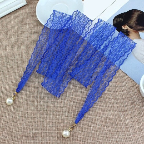 Dames kanten riem L230 blauw