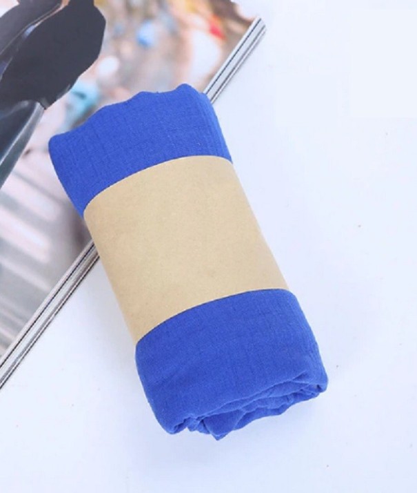Dames katoenen sjaal J3088 blauw
