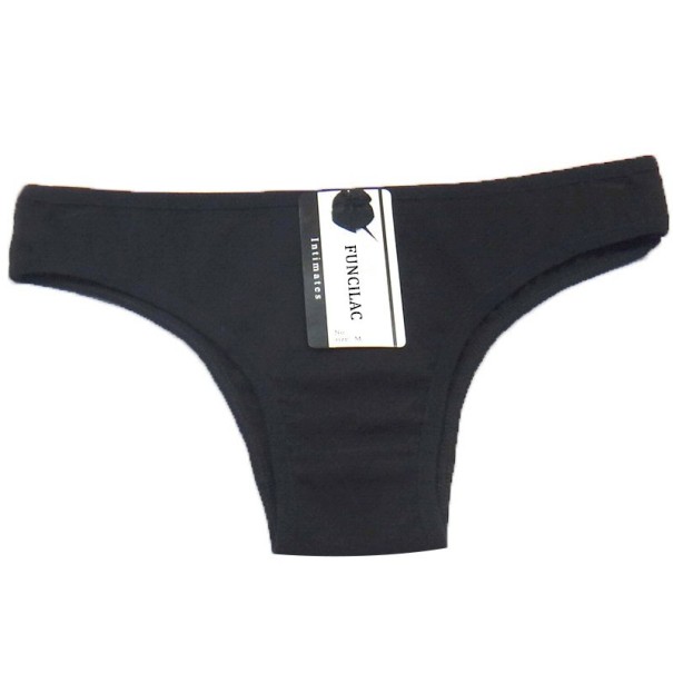 Dames katoenen slipje 5 stuks J806 zwart S