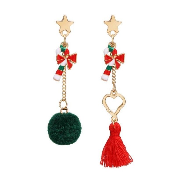 Dames kerst oorbellen G1341 21