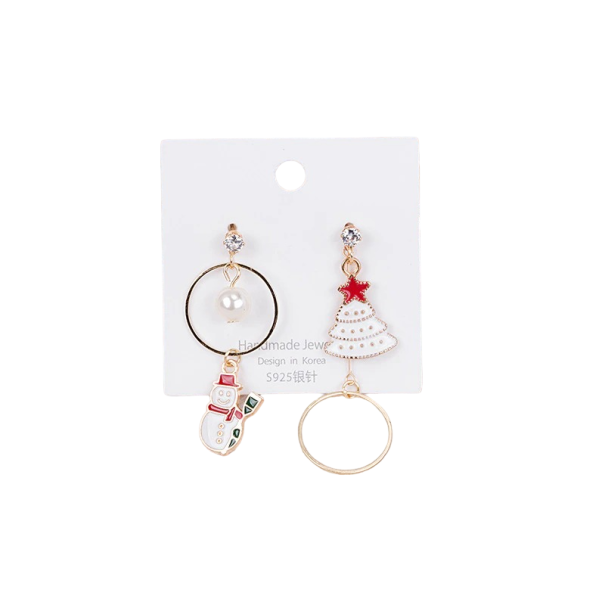 Dames kerst oorbellen N989 1