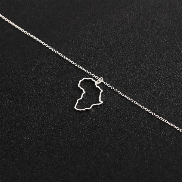 Dames ketting Afrika zilver