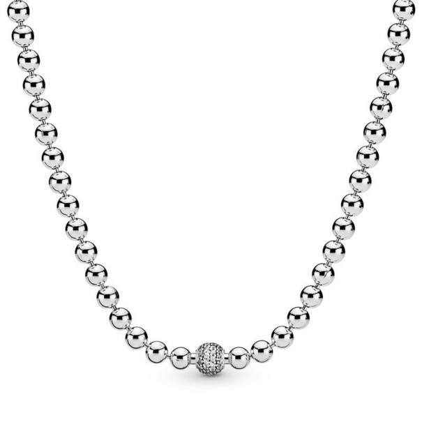 Dames ketting G507 zilver 45 cm