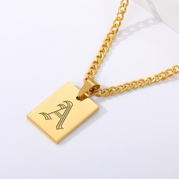 Dames ketting letter D135 P