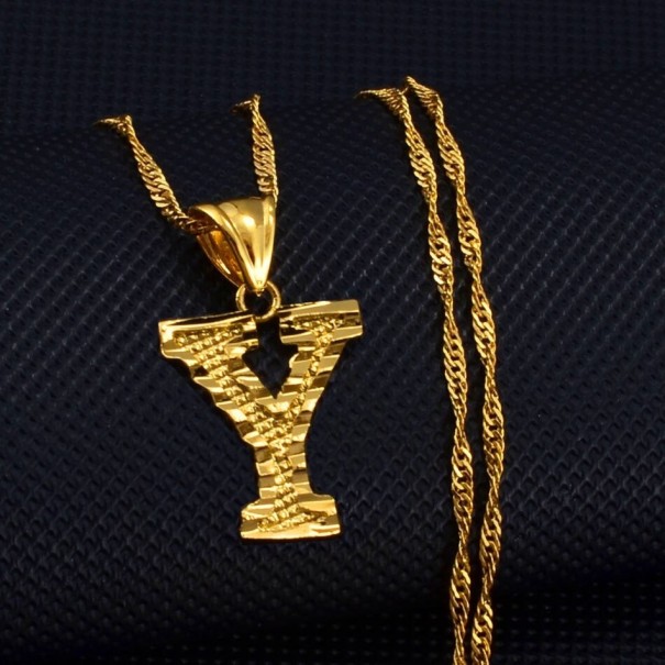 Dames ketting letter D142 Y