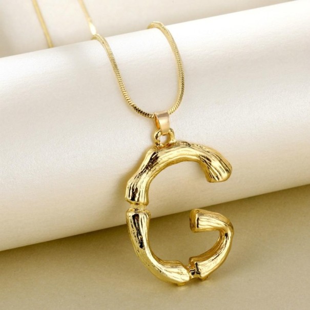 Dames ketting letter D148 G