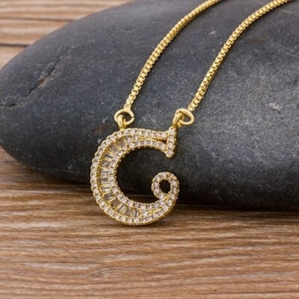 Dames ketting letter D90 C