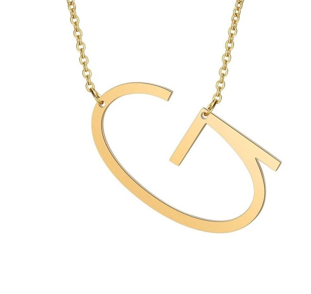 Dames ketting met alfabetletter G829 G