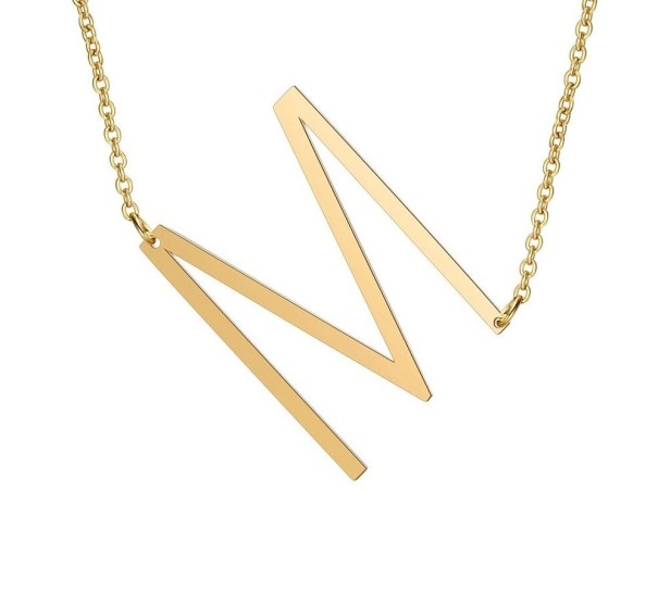 Dames ketting met alfabetletter G829 M