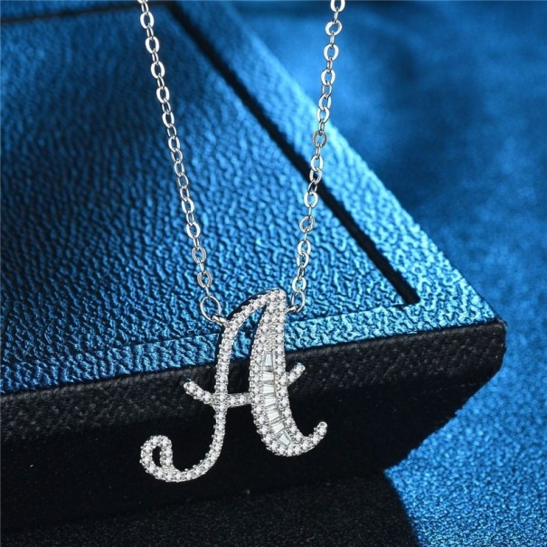 Dames ketting met alfabetletters M37 A