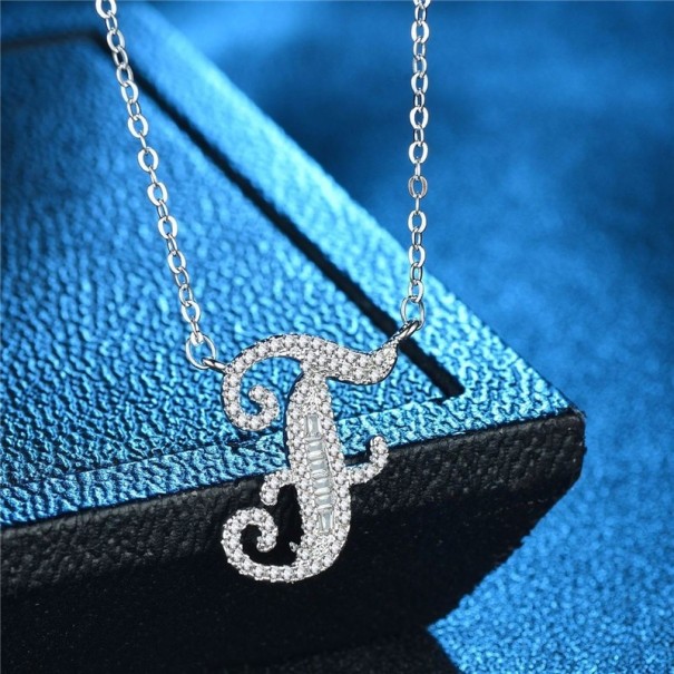 Dames ketting met alfabetletters M37 F