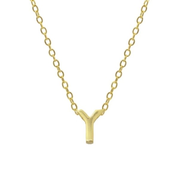 Dames ketting met alfabetletters M65 goud Y