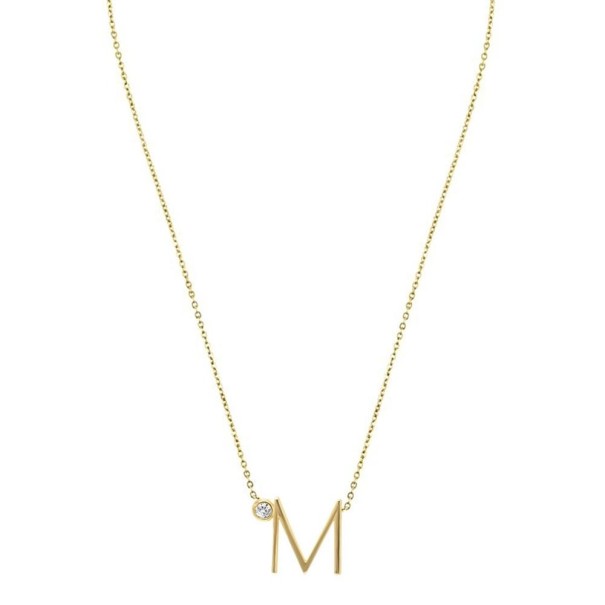 Dames ketting met alfabetletters M84 M