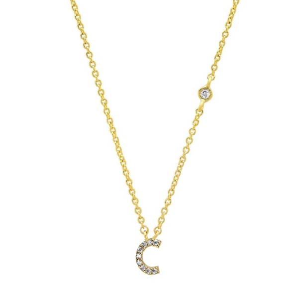 Dames ketting met alfabetletters M99 goud C