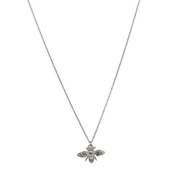 Dames ketting met bij G508 zilver