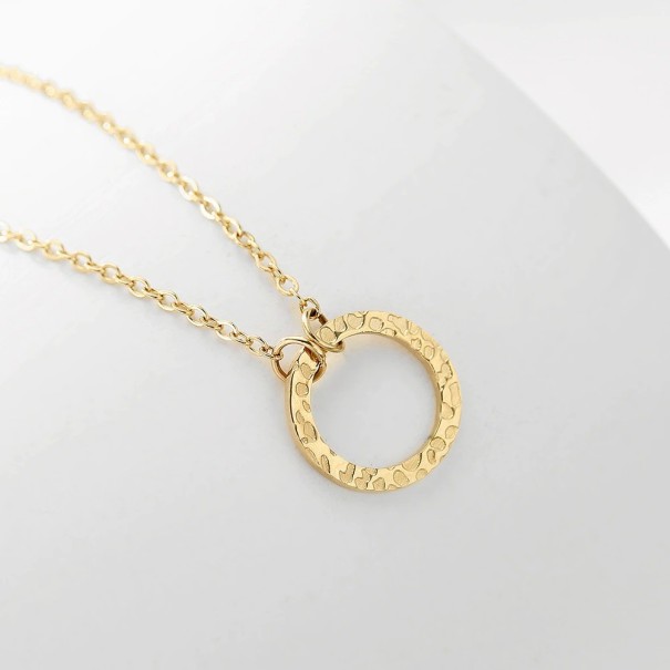 Dames ketting met cirkel D233 goud