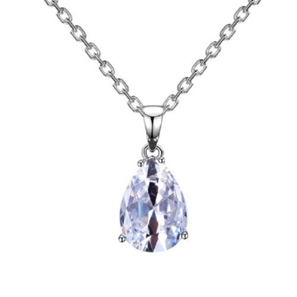 Dames ketting met druppel D678 2