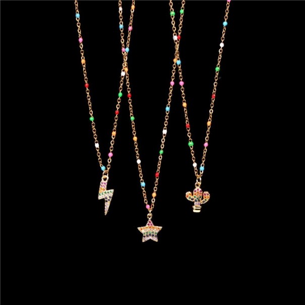 Dames ketting met hanger D292