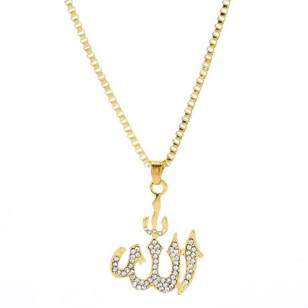 Dames ketting met hanger D293 goud