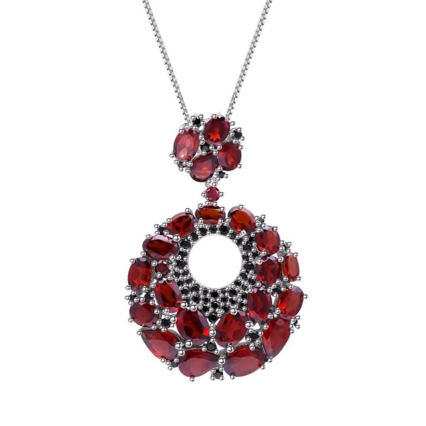 Dames ketting met hanger D687 rood