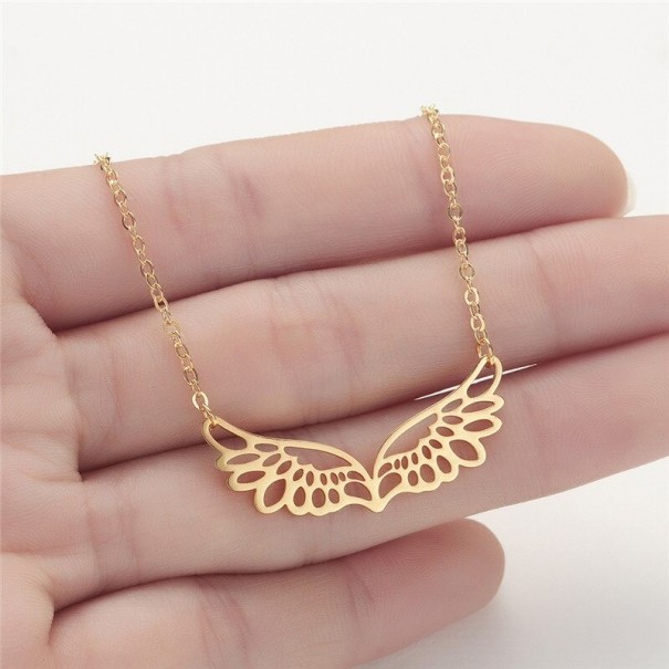 Dames ketting met hanger D94 oudroze 14