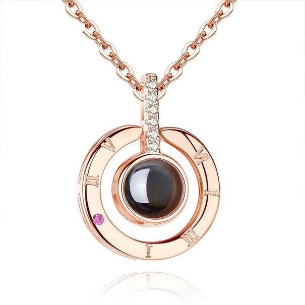 Dames ketting met hanger G657 goud