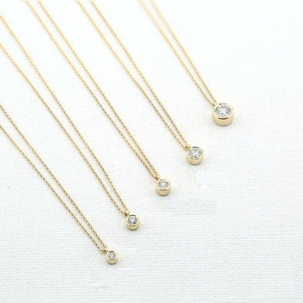Dames ketting met kristal M47 2