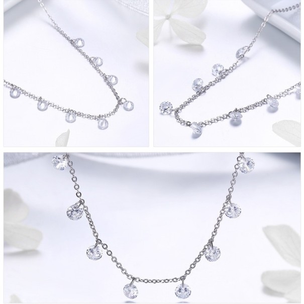 Dames ketting met kristallen