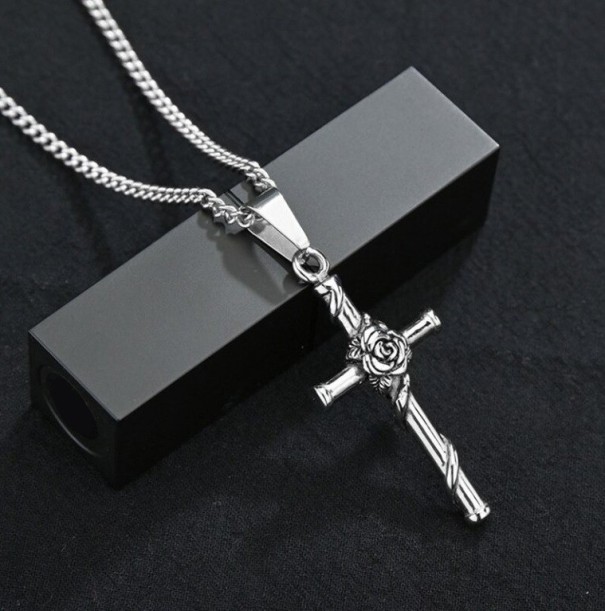 Dames ketting met kruis D161 16