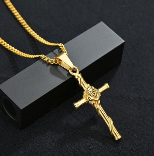 Dames ketting met kruis D161 3