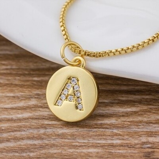 Dames ketting met letter C1017 A