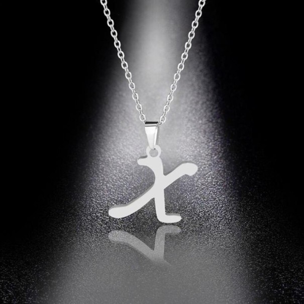 Dames ketting met letter D130 X