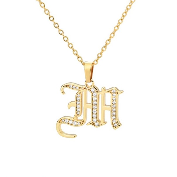 Dames ketting met letter D209 M