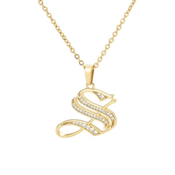 Dames ketting met letter D209 S