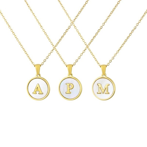 Dames ketting met letter D217