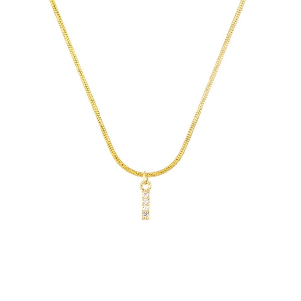 Dames ketting met letter D258 I