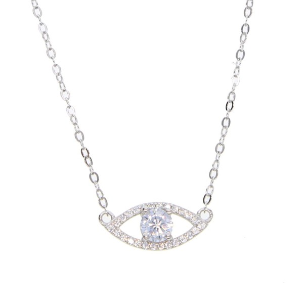 Dames ketting met oog zilver