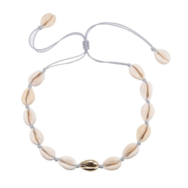 Dames ketting met schelpen G823 11
