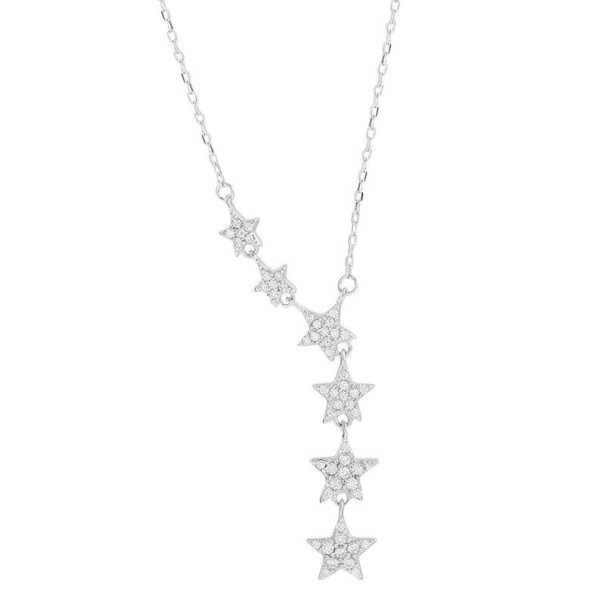 Dames ketting met sterren D506 1