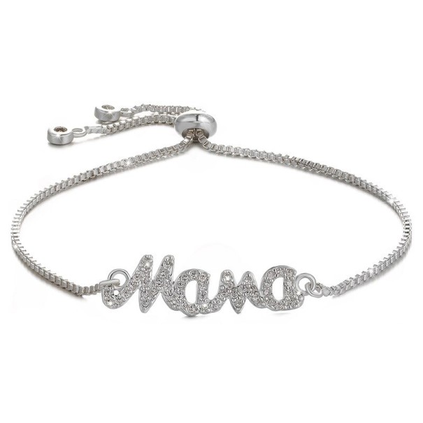 Dames kettingarmband mama zilver 2