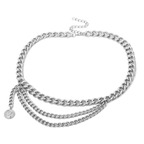 Dames kettingriem L58 zilver