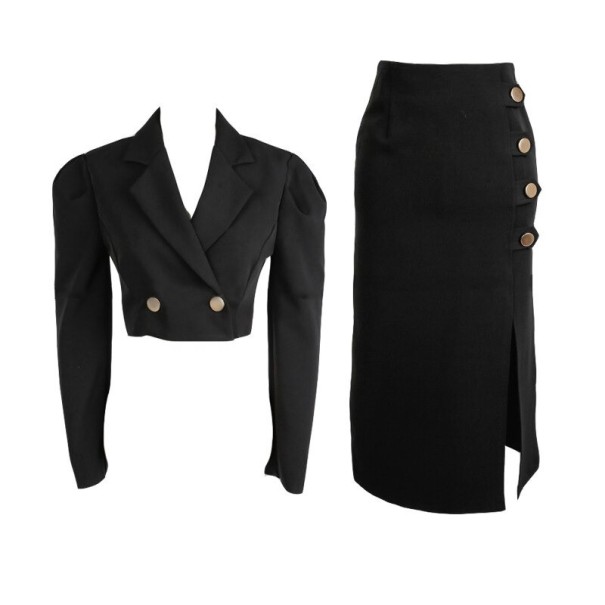 Dames kort jasje en rok S