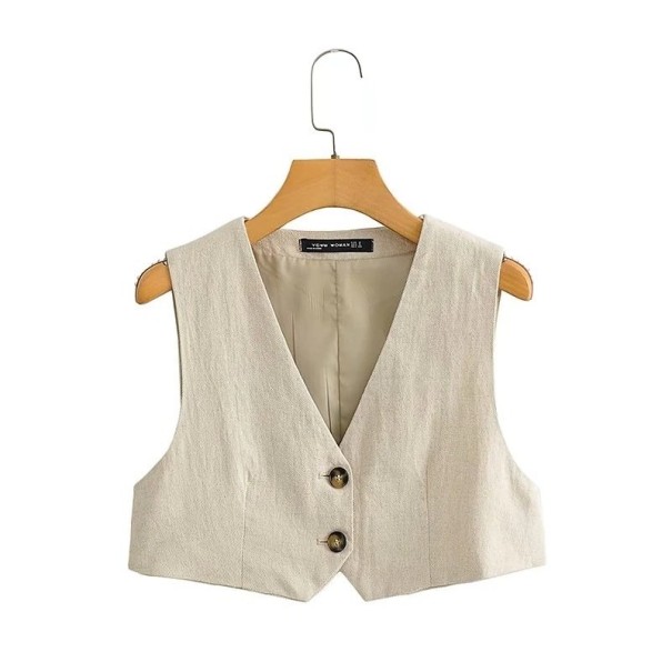 Dames kort vest P2396 M