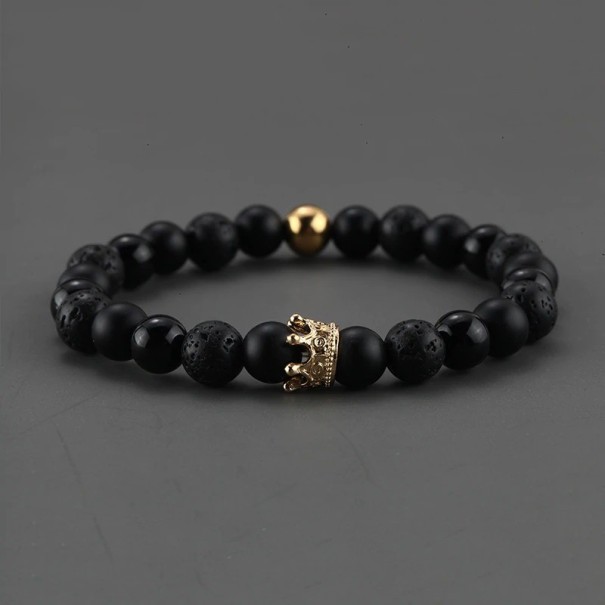 Dames kralenarmband met kroon 16,5 cm 13