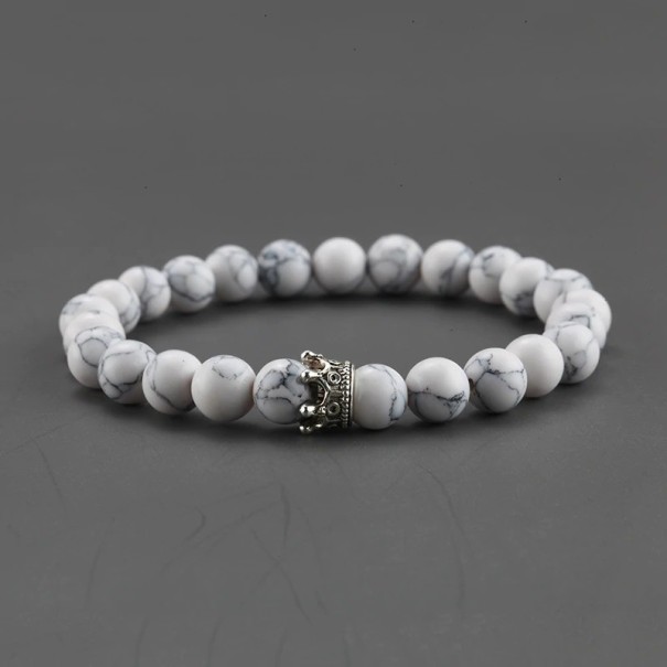 Dames kralenarmband met kroon 19 cm 5